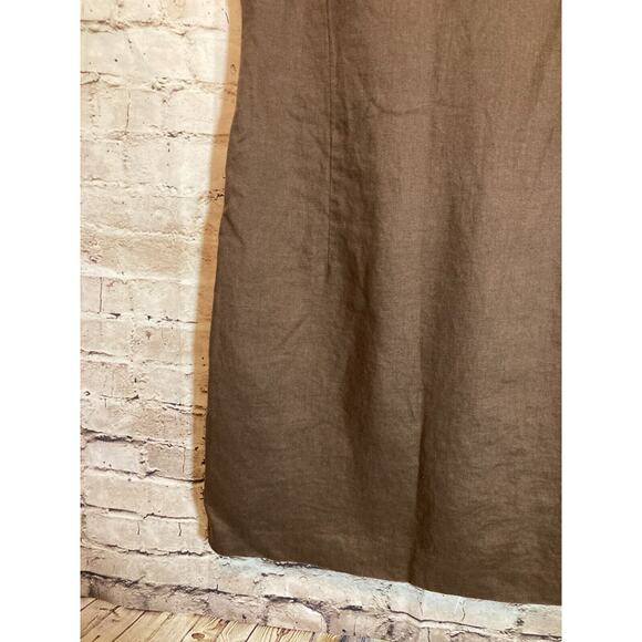 Talbots Brown Mini Dress with White Trim - Picture 8 of 15